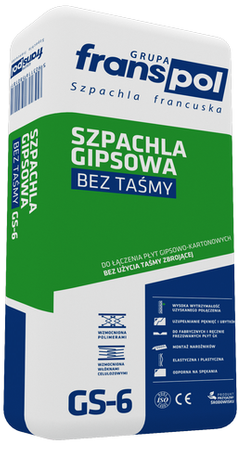 Franspol GS-6 Szpachla Gipsowa do Łączenia Płyt GK Osadzania Narożników 20kg