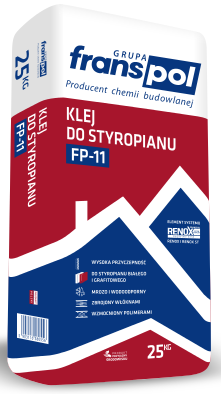 Franspol FP-11 Klej do Ociepleń Styropianu do Podłoży Cementowych Betonu 25kg