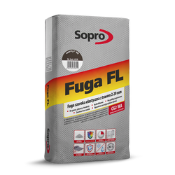 Sopro FL Fuga Spoina Szeroka Elastyczna z Trasem 2-20mm Czarna 25kg