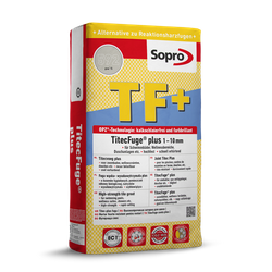Sopro TF+ Fuga Wąska do Dużych Obciążeń Kamienia Gresu Płyt Betonowych 1-10mm Szara 15kg