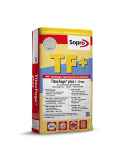 Sopro TF+ Fuga Wąska do Dużych Obciążeń Kamienia Gresu Płyt Betonowych 1-10mm Antracyt 15kg