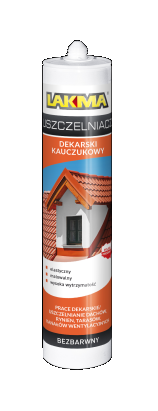 Lakma Uszczelniacz Dekarski Kauczukowy Odporny na UV Bezbarwny 0,28L