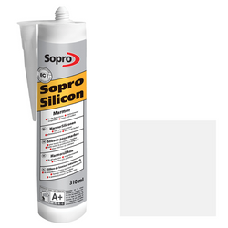 Sopro Marmor Silikon do Kamienia Betonu Metalu Biały 310ml