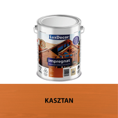 Luxdecor Impregnat Ochronno Dekoracyjny Wodoodporny do Drewna Kasztan 9L