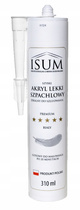 Isum Akryl Lekki Uszczelniacz Wypełniacz Rys Szczelin Szpachlowy 310ml