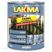 Lakma Antykor Farba Antykorozyjna Ochronno Dekoracyjna do Metalu Żółta 5L