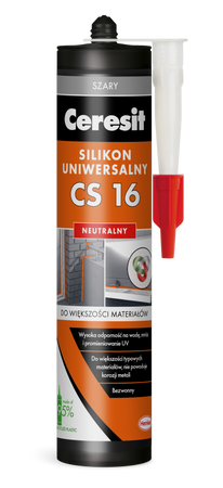 Ceresit CS 16 Silikon Uszczelniacz Neutralny Bezwonny Odporny Szary 280ml