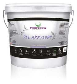 Ponteck Żel Akrylowy Lakier Ochronny do Farb Tynku Betonu Cegieł 0,9kg