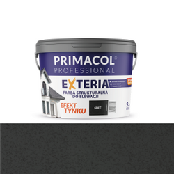 Primacol Exteria Farba Strukturalna do Tynków Elewacyjna Grafit 4,5L