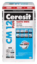 Ceresit CM 12 Plus Elastic White Zaprawa Klejowa do Piaskowca Marmuru Gresu 25kg