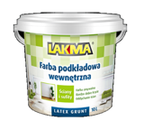 Lakma Farba Gruntująca Podkładowa Lateksowa Ścienna Sufitowa Biała 10L
