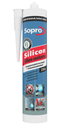 Sopro Silikon Sanitarny Uszczelniacz Przeciwgrzybiczny Szary Naturalny 310ml